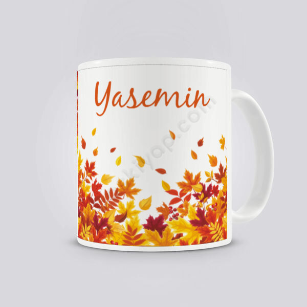 Sonbahar Temalı Kişiye Özel Kupa online tasarla