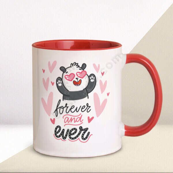 Sonsuza Kadar Kırmızı Kupa Bardak online tasarla