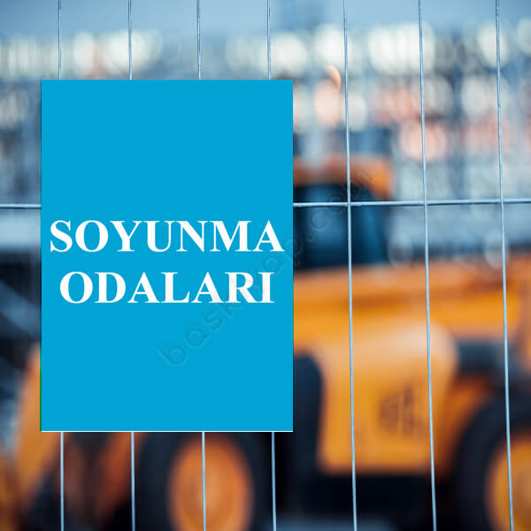 Soyunma Odaları Levhası online tasarla