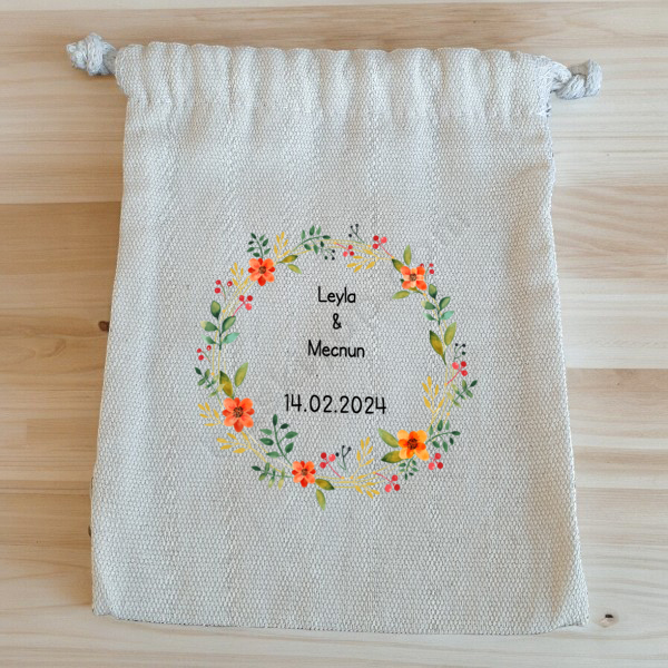 Söz Nişan Hediyelik Kesesi online tasarla