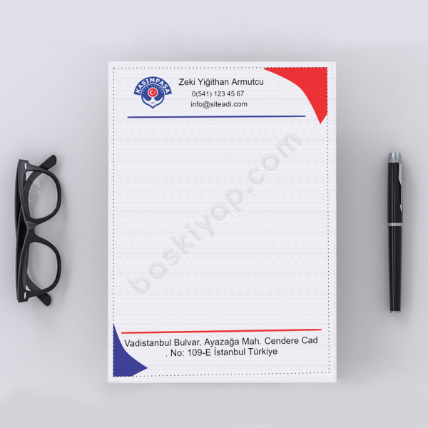 Spor Kulübü Tasarımlı Antetli Kağıt online tasarla