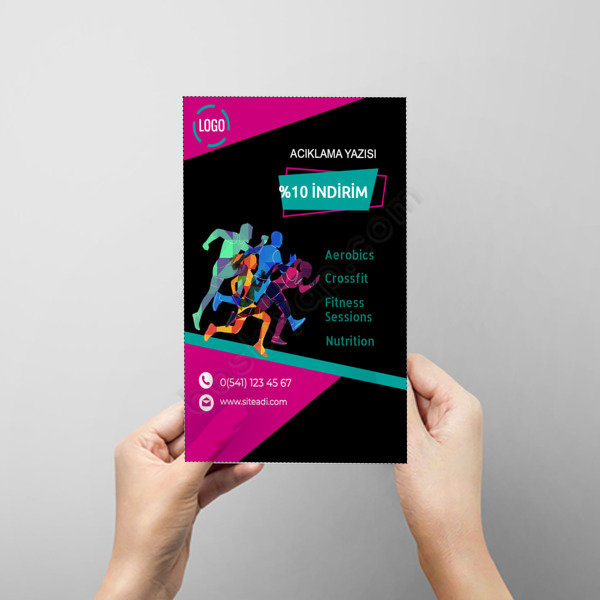 Spor Salonu Broşürü A5 online tasarla