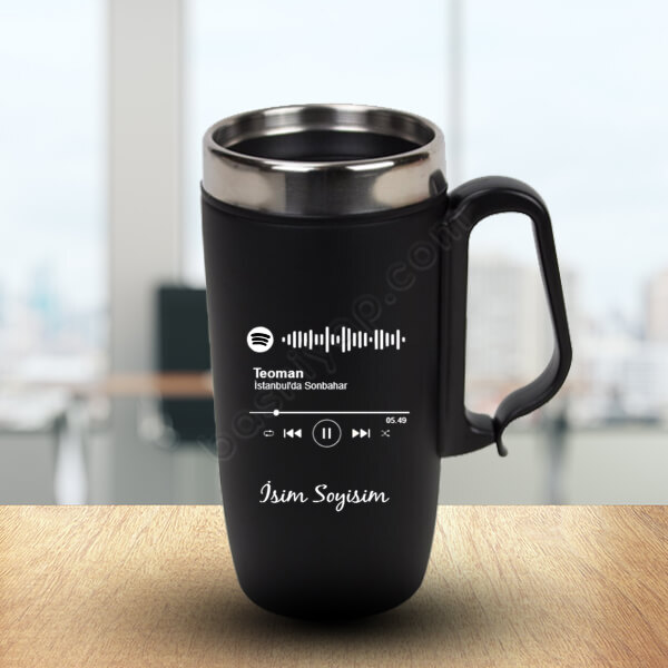 Spotify Baskılı Termos Bardak online tasarla