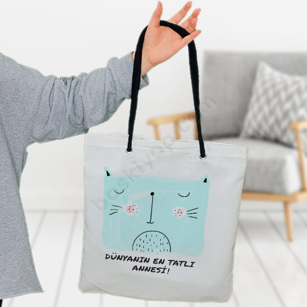 Sulu Boya Kedi Desenli online tasarla