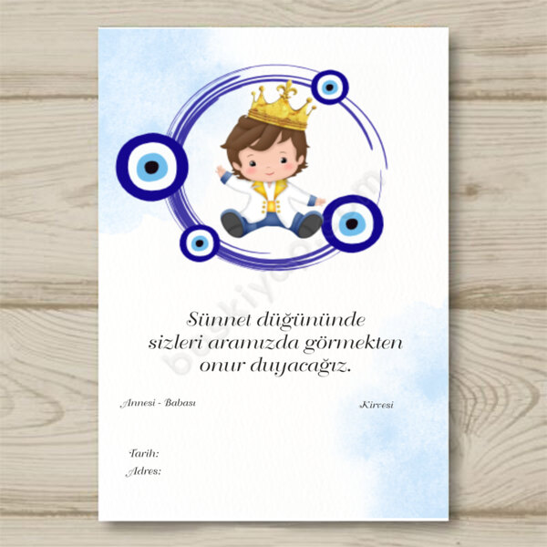 Sünnet Davetiye 3 online tasarla