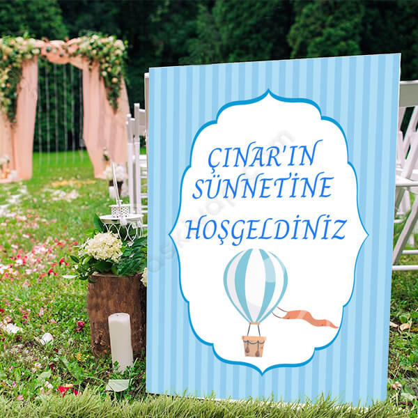 Sünnete Özel Ayaklı Pano Örneği online tasarla