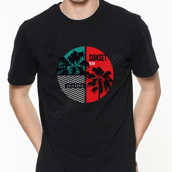 Sunset Tişört online tasarla