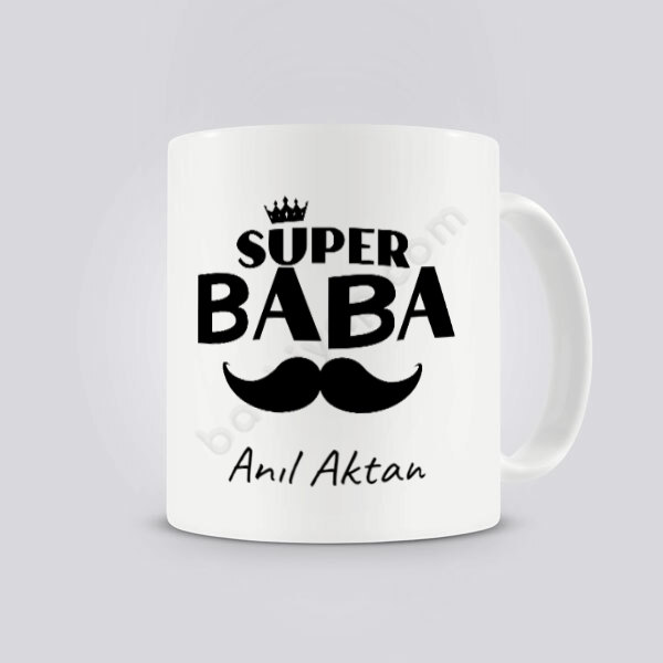 Süper Baba Temalı Babalar Günü Kişiye Özel Kupa online tasarla