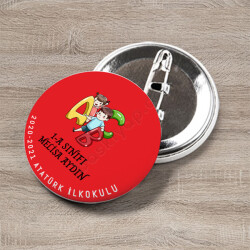 1. Sınıf Okuyorum Yazıyorum Rozet online tasarla