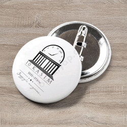 10 Kasım Tasarım 5 Baskılı Buton Rozet online tasarla