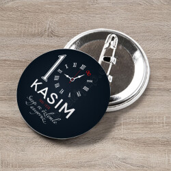 10 Kasım Tasarım 6 Baskılı Buton Rozet online tasarla