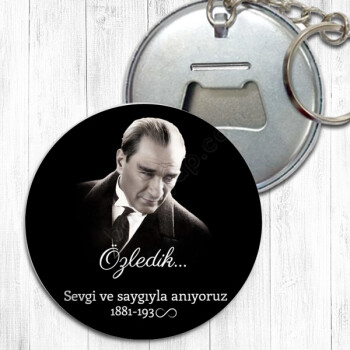 10 Kasım Temalı Metal Açacak Tasarımı online tasarla