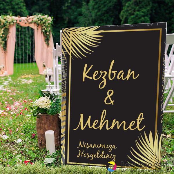 Gold Palmiye Yapraklı online tasarla