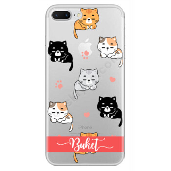 Uykucu Kediler Tasarımlı İphone 7 Plus Kılıf online tasarla