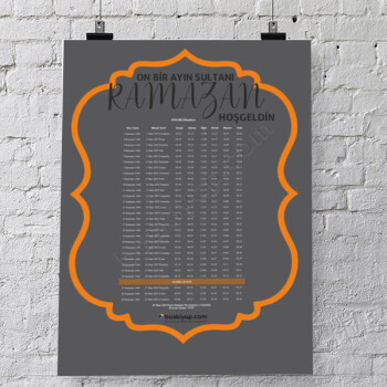 2025 İmsakiye Tasarımı online tasarla