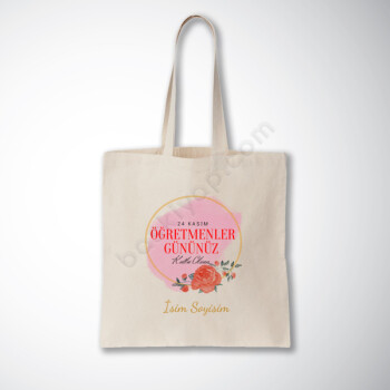24 Kasım Öğretmenler Günü Baskılı Çanta-1 online tasarla