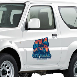 4X4 Extreme Adventure Offroad Sticker online tasarla