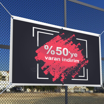 %50'Ye Varan İndirim Tasarımlı Branda online tasarla