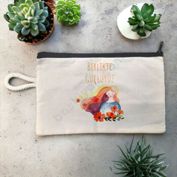 8 Mart Kadın Tasarım Bez Kalemlik online tasarla