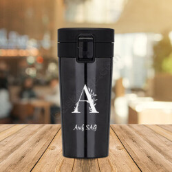 A Harf Baskılı Vakumlu Premium Çelik Termos online tasarla