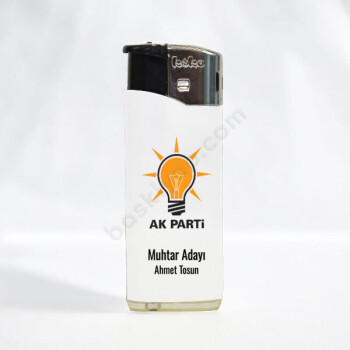 Ak Parti Promosyon Çakmak Baskılı online tasarla