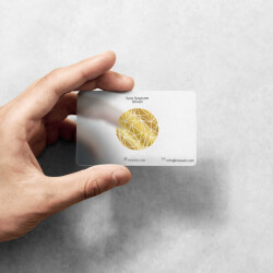 Altın Renkli Beyaz Geometrik online tasarla