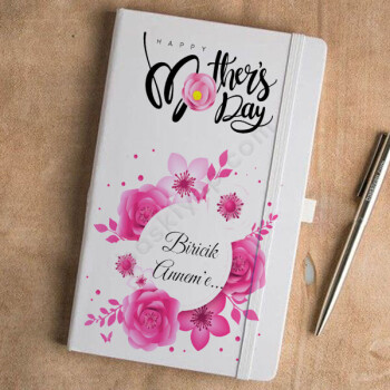Anneler Gününe Özel Tarihsiz Beyaz Ajanda online tasarla