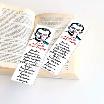 Antoine De Saint-Exupéry Tasarımlı Kitap Ayracı online tasarla
