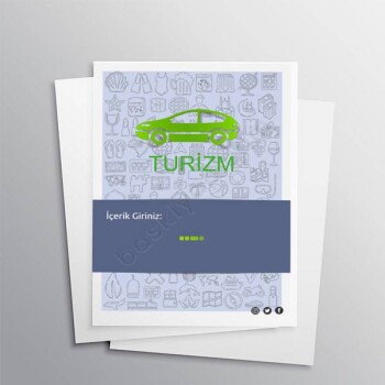 Araç Kiralama Tasarımlı A4 Broşür online tasarla