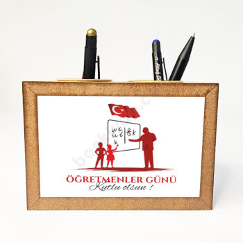 Atatürk Baskılı Öğretmenler Günü Kalemlik online tasarla