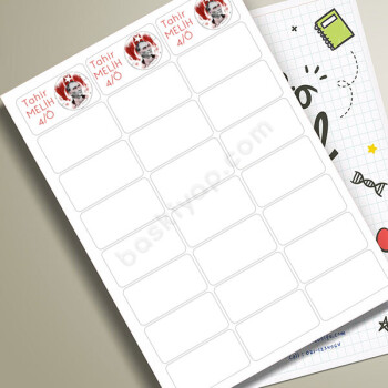 Atatürk Okul Etiketi online tasarla