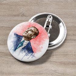 Atatürk Portre 2 Buton Rozet online tasarla