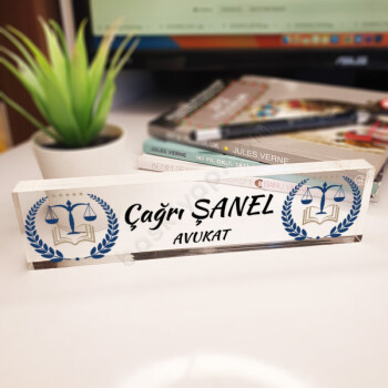 Avukat Masa İsimliği online tasarla