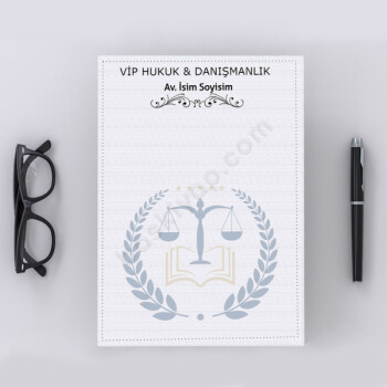 Avukat Tasarımlı Antetli Kağıt online tasarla