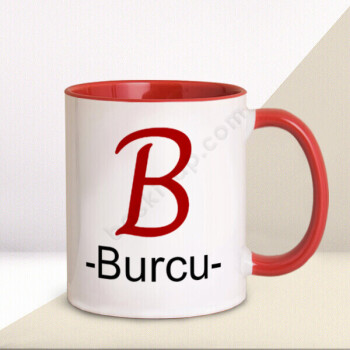 B Harf Tasarımlı Kupa online tasarla