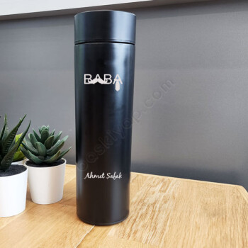 Babalar Gününe Özel Dijital Göstergeli Termos online tasarla