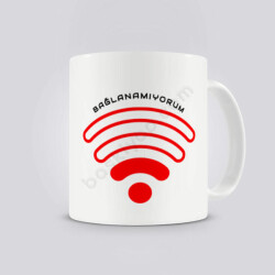 Bağlanamıyorum Tasarımlı Baskılı Kupa online tasarla