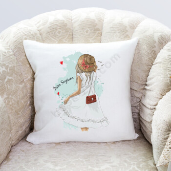 Bahar Kadını 10 Tasarım Yastık online tasarla