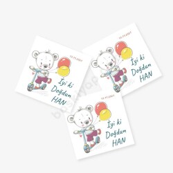 Balonlu Tasarım Sticker online tasarla