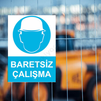 Baretsiz Çalışma Etiketi online tasarla