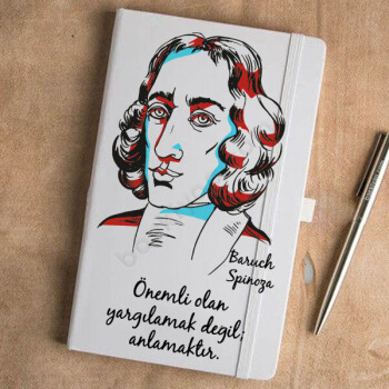 Baruch Spinoza Tasarımlı Ajanda Defter online tasarla