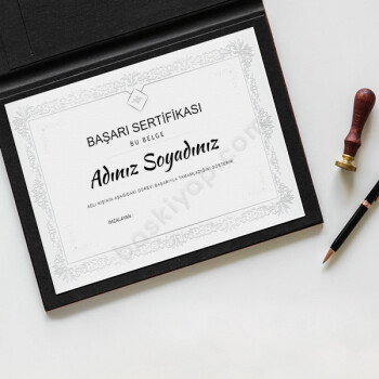 Başarı Sertifikası online tasarla