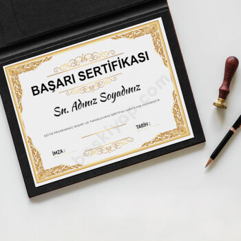 Başarı Sertifikası 5 online tasarla