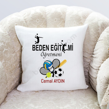 Beden Eğitimi Öğretmeni Tasarım Yastık online tasarla