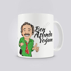 Ben Aslında Yoğum Temalı Kupa Bardak online tasarla