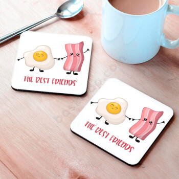Best Friends Tasarımlı Bardak Altlığı online tasarla