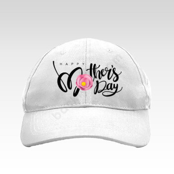 Happy Mothers Day Baskılı Beyaz Bez Şapka online tasarla