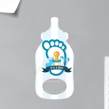 Ayak İzi Tasarımlı Biberon Magnet Açacak online tasarla
