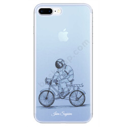 Bisikletli Astronot Tasarım Baskılı Iphone 7 Plus Kılıf online tasarla