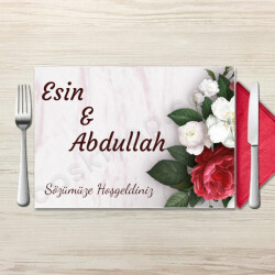 Bordo Çiçekli online tasarla